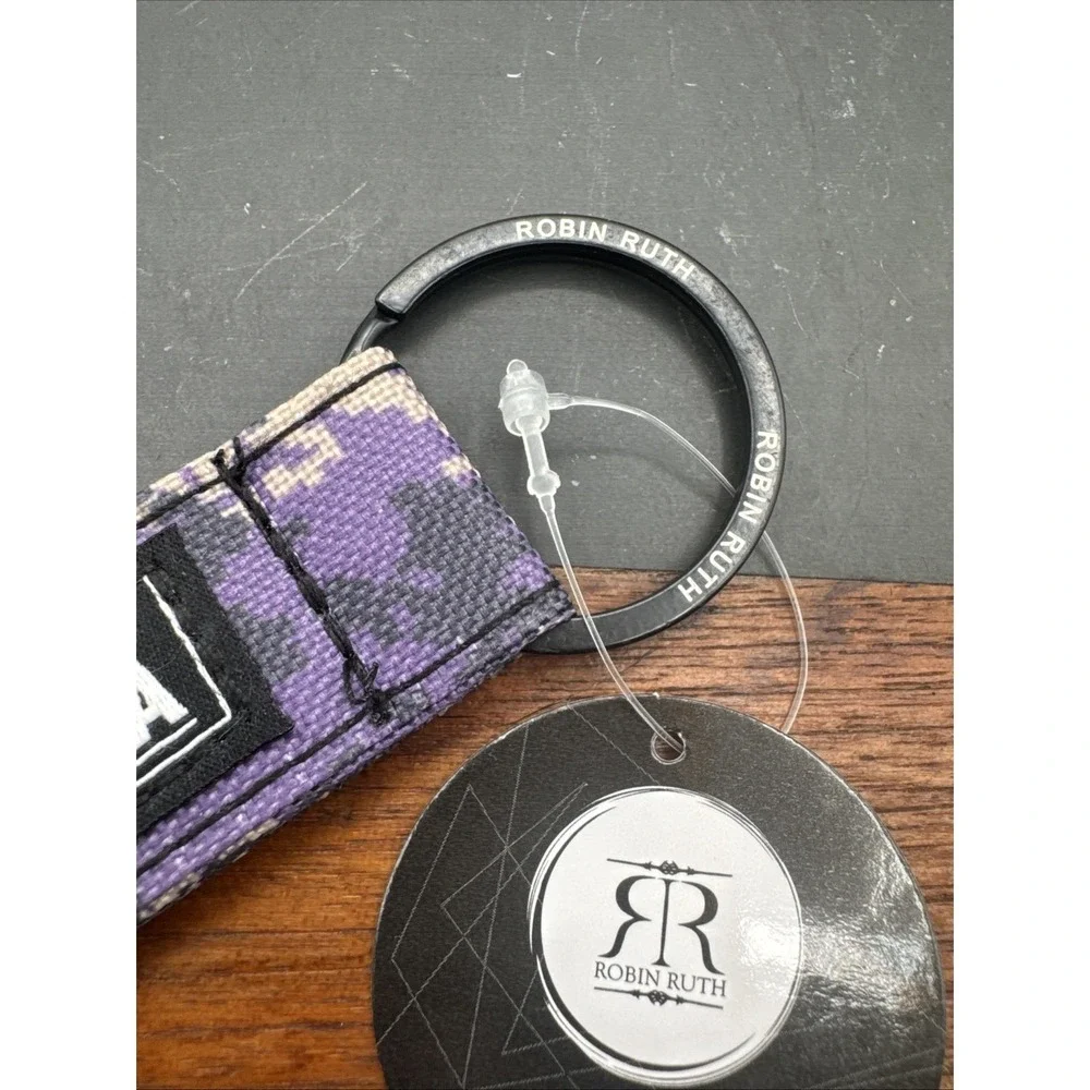 Robin Ruth Alaska Key Ring Purple Digital Camo